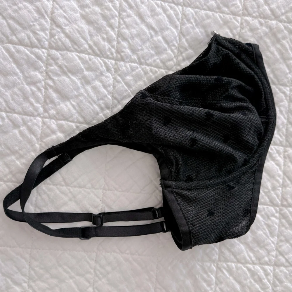 Calvin Klein Black Underwire Bra with Adjustable Straps
